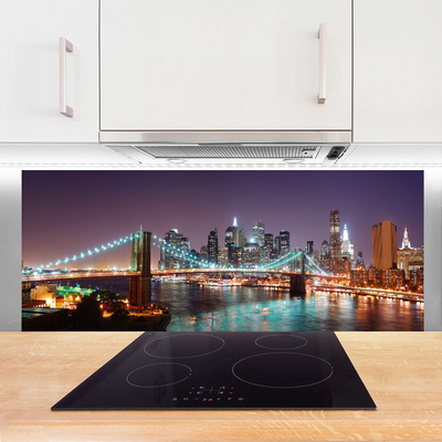 Panel Kuchenny Wieczorne Światła Wielkiego Mostu