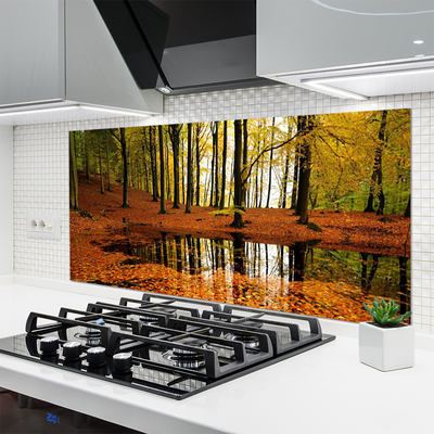 Panel Kuchenny Głęboka Zieleń Lasu