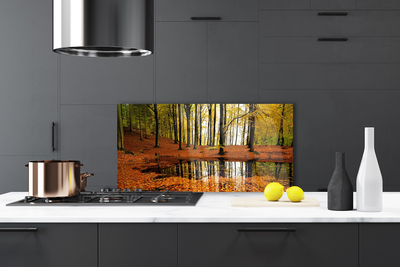 Panel Kuchenny Głęboka Zieleń Lasu