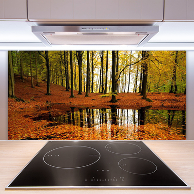 Panel Kuchenny Głęboka Zieleń Lasu