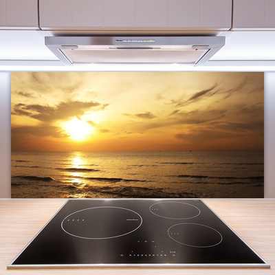 Szkło do Kuchni na Ścianę Bezkresna Tafla Morza
