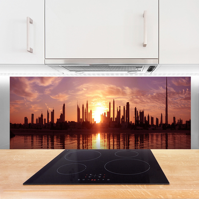 Panel Kuchenny Panorama Nocnego Miasta