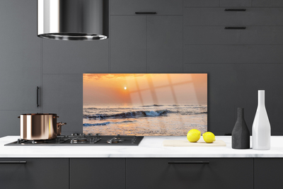 Panel Kuchenny Wzburzone Fale Oceanu