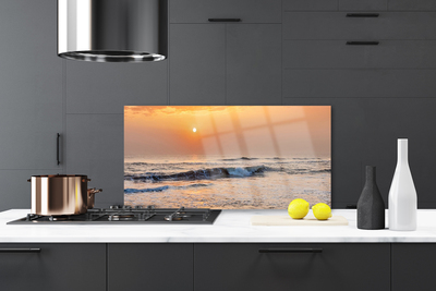 Panel Kuchenny Wzburzone Fale Oceanu