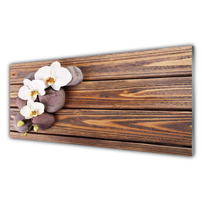 Panel Kuchenny Kwiat Orchidea Drewno