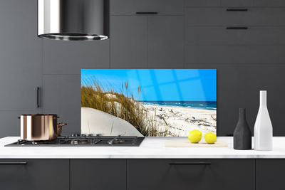 Panel Szklany do Kuchni Puste Wybrzeże Z Widokiem Na Morze
