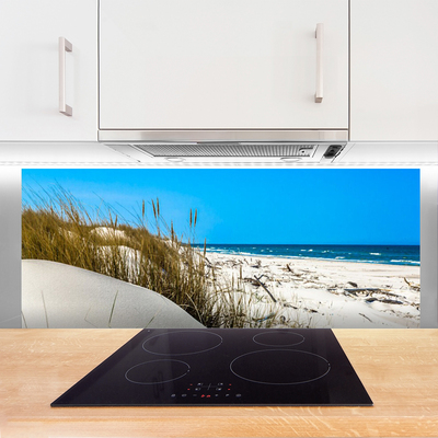 Panel Szklany do Kuchni Puste Wybrzeże Z Widokiem Na Morze