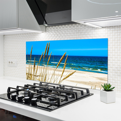 Panel Szklany do Kuchni Rajska Wyspa Na Oceanie