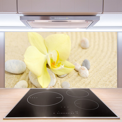 Panel Szklany do Kuchni Klasyczna Elegancja Kwiatów