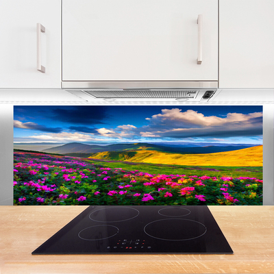 Panel Kuchenny Malownicza Łąka Kwiatowa