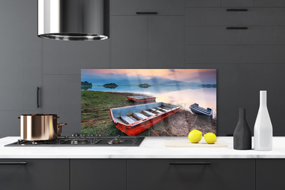 Panel nad blat kuchenny Łódź Rybacka Na Spokojnej Wodzie