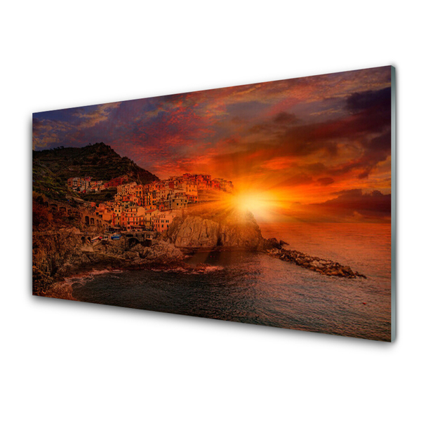 Panel Kuchenny Panorama Portowego Miasta