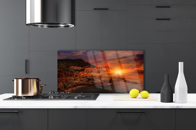 Panel Kuchenny Panorama Portowego Miasta