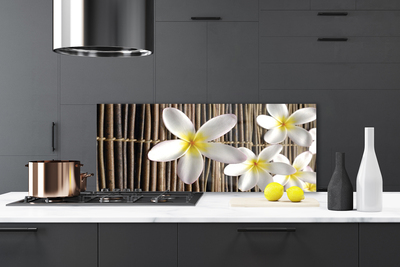 Szkło Ozdobne do Kuchni Barwny Ogród Na Płótnie