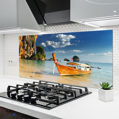 Panel Kuchenny Samotna Łódź Na Falach