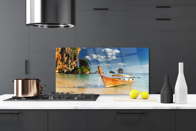 Panel Kuchenny Samotna Łódź Na Falach