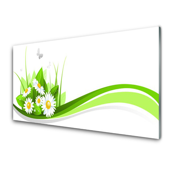 Panel Szklany do Kuchni Abstrakcyjna Gra Kształtów