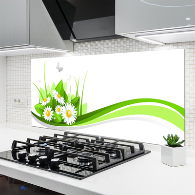 Panel Szklany do Kuchni Abstrakcyjna Gra Kształtów