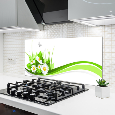 Panel Szklany do Kuchni Abstrakcyjna Gra Kształtów