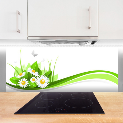 Panel Szklany do Kuchni Abstrakcyjna Gra Kształtów