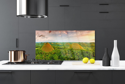 Panel Szklany do Kuchni Egzotyczna Gęstwina Dżungli