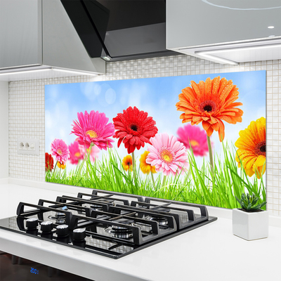 Panel Kuchenny Kwiaty Wśród Polnej Trawy