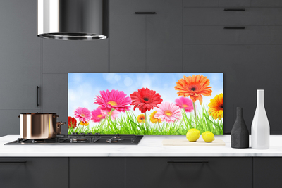 Panel Kuchenny Kwiaty Wśród Polnej Trawy