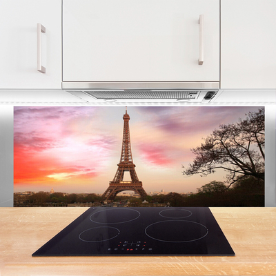 Panel nad blat kuchenny Ikona Paryża: Wieża Eiffla