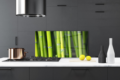 Panel nad blat kuchenny Zielone Łodygi Bambusa
