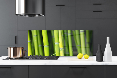Panel nad blat kuchenny Zielone Łodygi Bambusa