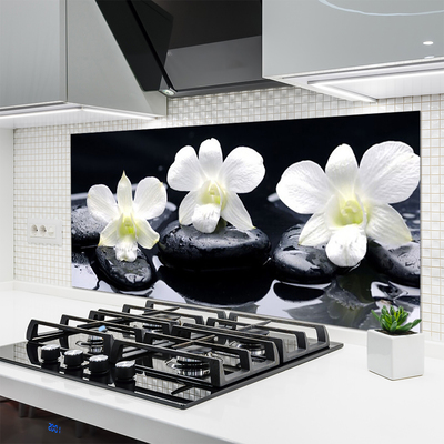 Panel nad blat kuchenny Orchidea W Kompozycji Zen