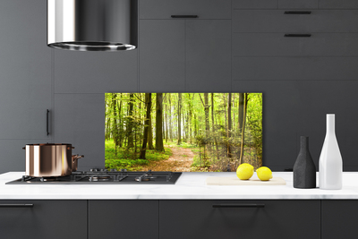 Panel nad blat kuchenny Ścieżka W Głębi Lasu