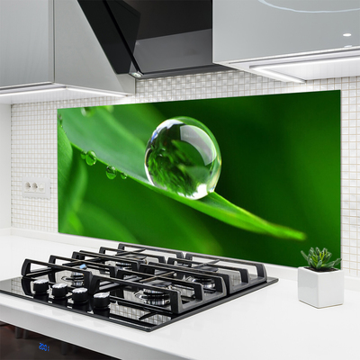 Panel Kuchenny Krople Rosy Na Liściu