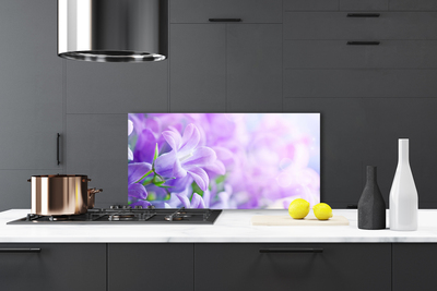 Szkło do Kuchni na Ścianę Wykwintny Ogród Kwiatowy