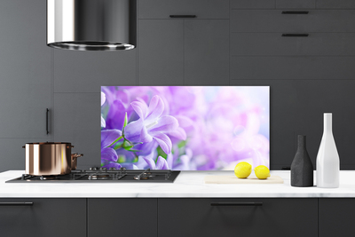 Szkło do Kuchni na Ścianę Wykwintny Ogród Kwiatowy