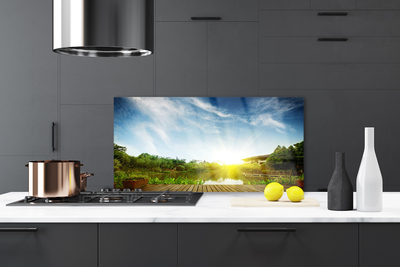 Szkło Dekoracyjne do Kuchni Spokojna Tafla Jeziora