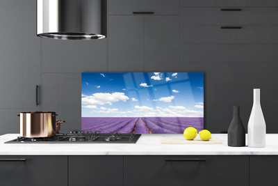 Szkło Ozdobne do Kuchni Kwiatowy Dywan Na Polanie