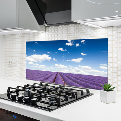 Szkło Ozdobne do Kuchni Kwiatowy Dywan Na Polanie