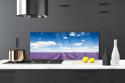 Szkło Ozdobne do Kuchni Kwiatowy Dywan Na Polanie