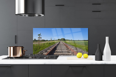 Szkło Ozdobne do Kuchni Zapomniane Tory Kolejowe