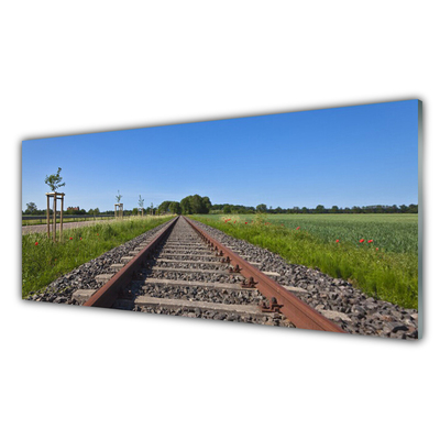 Szkło Ozdobne do Kuchni Zapomniane Tory Kolejowe