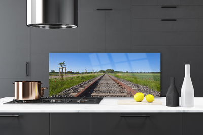 Szkło Ozdobne do Kuchni Zapomniane Tory Kolejowe