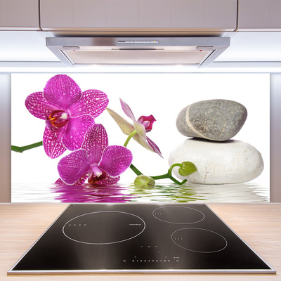 Panel Kuchenny Biały Kwiat W Stylu Modern