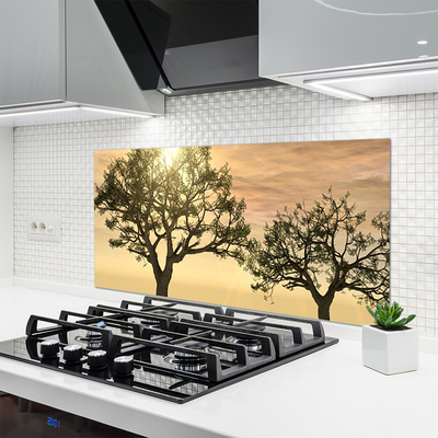 Panel Szklany do Kuchni Gęstwina Leśnych Drzew