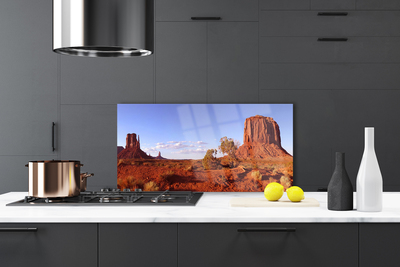 Szkło do Kuchni na Ścianę Piaszczyste Wydmy Pustyni