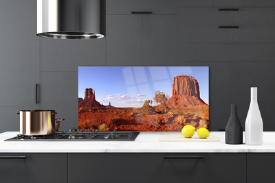 Szkło do Kuchni na Ścianę Piaszczyste Wydmy Pustyni