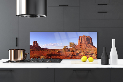 Szkło do Kuchni na Ścianę Piaszczyste Wydmy Pustyni