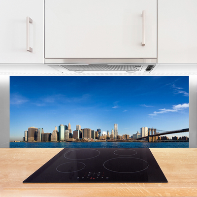 Szkło do Kuchni na Ścianę Światła Mostu Nad Metropolią