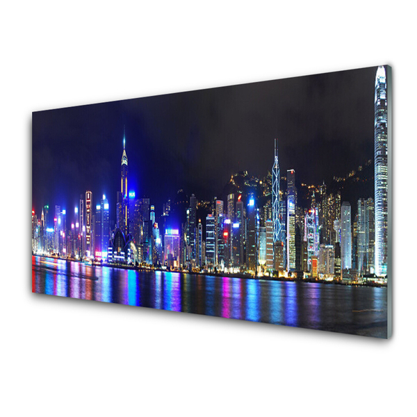 Panel nad blat kuchenny Światła Nocnej Metropolii