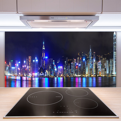 Panel nad blat kuchenny Światła Nocnej Metropolii